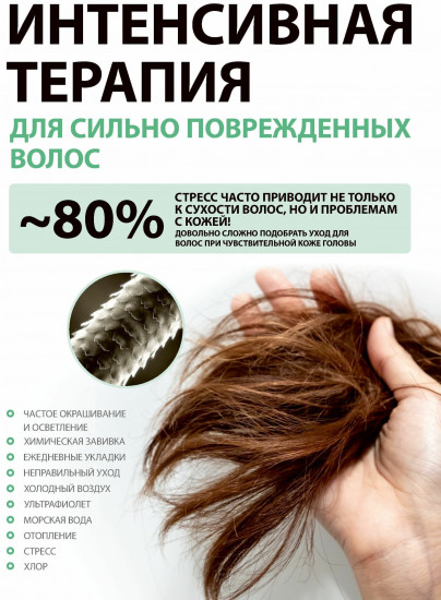 Бальзам для чувствительной кожи головы и поврежденных, сухих волос «Keratin Bond. Очищение»