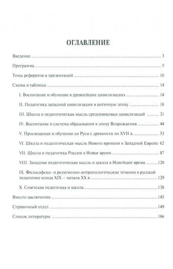 История педагогики в схемах и таблицах