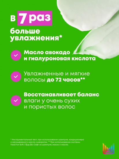 Маска для интенсивного увлажнения сухих волос