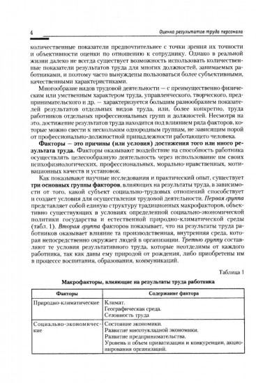Оценка результатов труда персонала и результатов деятельности подразделений службы управления персоналом