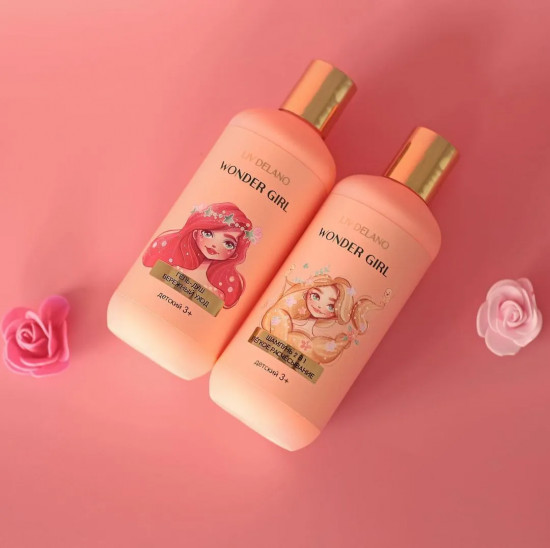 Шампунь для волос детский 2 в 1 «Wonder Girl»