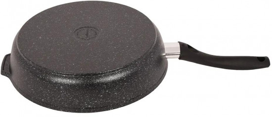 Сковорода с крышкой «Тёмный мрамор»