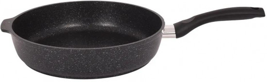 Сковорода с крышкой «Тёмный мрамор»