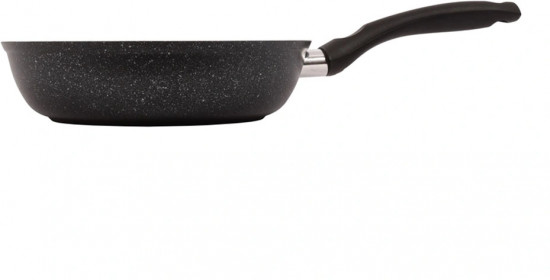 Сковорода с крышкой «Тёмный мрамор»