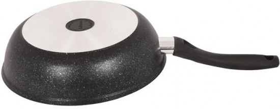 Сковорода с крышкой «Тёмный мрамор»