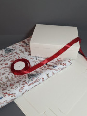 Набор коробок подарочных с лентой и бумагой - Фото 2