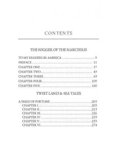 The Nigger of the Narcissus. Twixt Land & Sea Tales