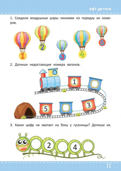 Многоразовая тетрадь с маркером. Учим цифры