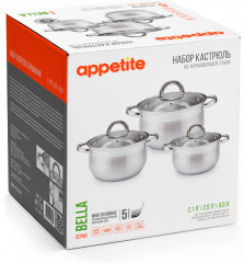 Набор кастрюль «Bella» - Фото 2