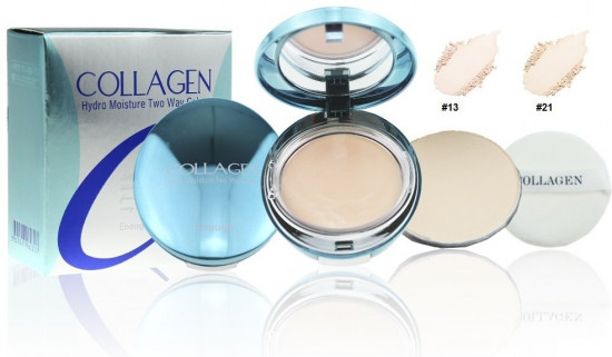 Пудра для лица SPF25 «Collagen Hydro Moisture Two Way Cake», оттенок 13