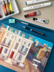 Скетчбук для акрила, гуаши и смешанных техник - Фото 10