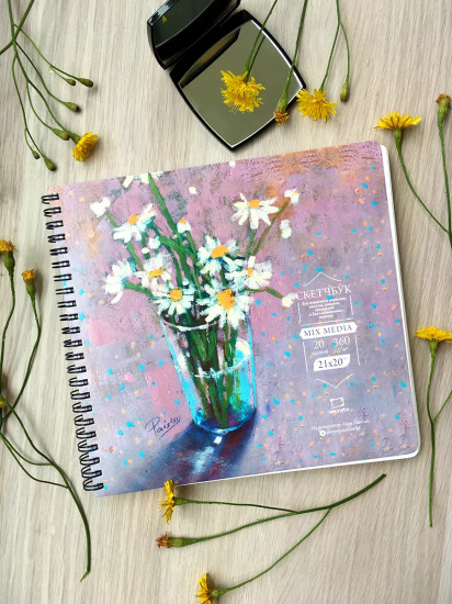 Скетчбук для акрила, гуаши и смешанных техник