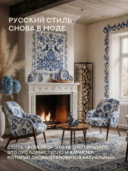 Подушка декоративная «Гжель»