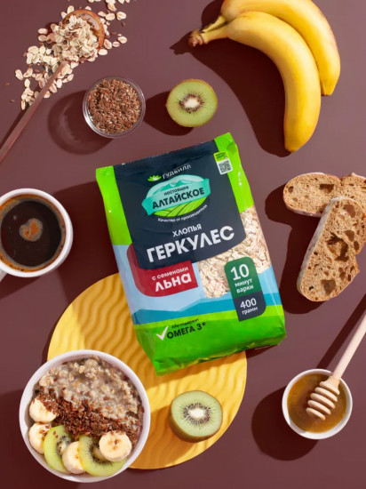 Геркулес с семенем льна