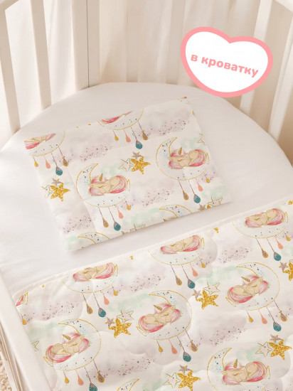 Подушка плоская для новорожденных «Unicorns»
