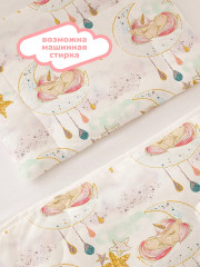 Подушка плоская для новорожденных «Unicorns» - Фото 7