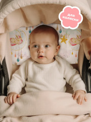 Подушка плоская для новорожденных «Unicorns» - Фото 8