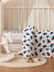 Подушка плоская для новорожденных «Синий трактор» - Фото 6