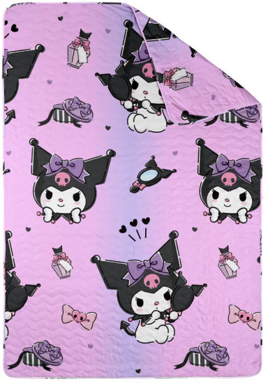 Покрывало стёганое в детскую кроватку «Кролик Куроми»