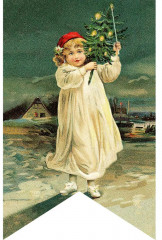 Чудеса в сочельник. Набор новогодних флажков - Фото 7