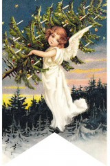 Чудеса в сочельник. Набор новогодних флажков - Фото 8