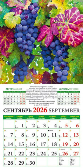 Календарь настенный на 2026 год «Лунный календарь садовода и огородника»