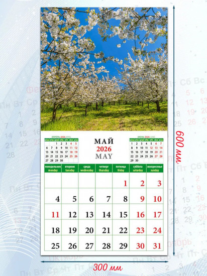 Календарь настенный на 2026 год «Времена года»