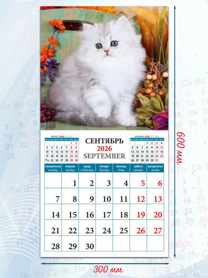 Календарь настенный на 2026 год «Котята»