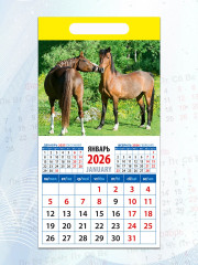 Календарь на магните на 2026 год «Год лошади. Сладкая парочка» - Фото 4