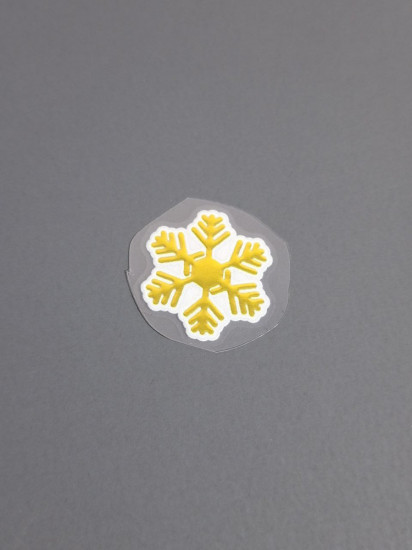 Набор наклеек для декора «Золото снежинки»