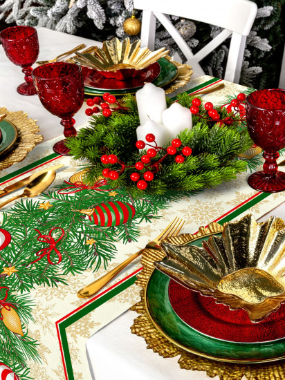 Скатерть-дорожка «New Year's garland»