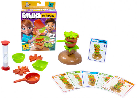 Игра настольная «Башня на тарелке»