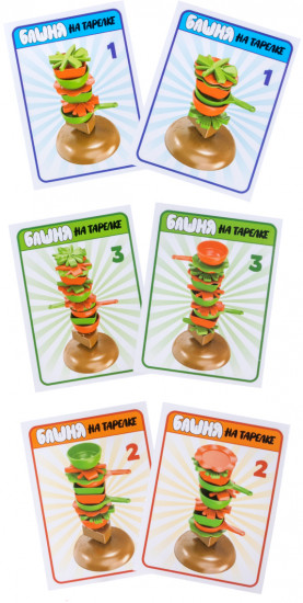 Игра настольная «Башня на тарелке»