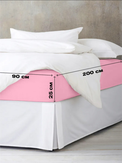 Простыня на резинке «Crazy Pink»