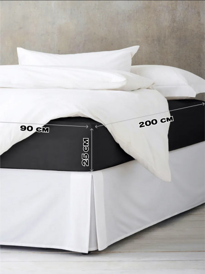 Простыня на резинке «Crazy Black»