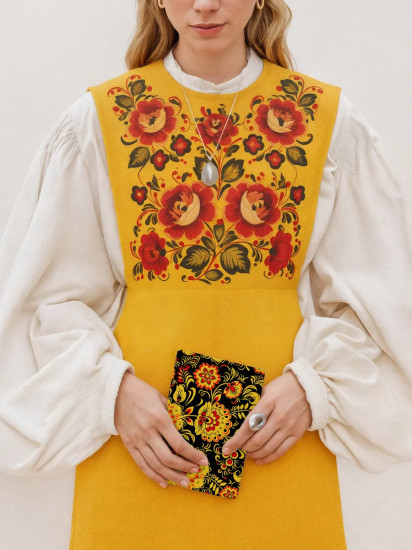 Обложка на паспорт чехол «Хохлома»