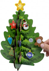 Игра развивающая деревянная на липучках «Наряжаем ёлочку» - Фото 4