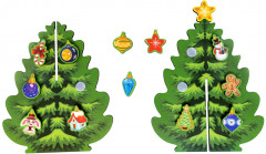 Игра развивающая деревянная на липучках «Наряжаем ёлочку» - Фото 7