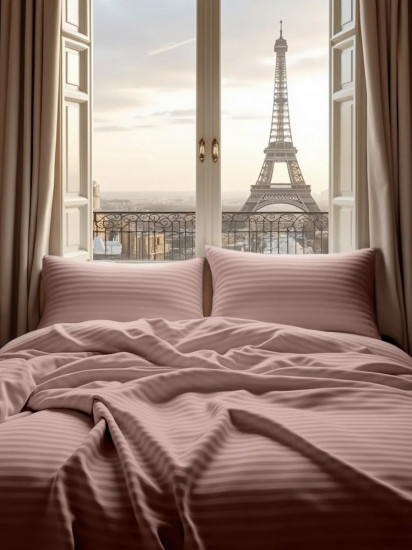 Комплект постельного белья «Dark pink»