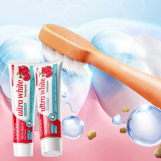 Отбеливающая зубная паста с красным гранатом «Pomegranate Bright White Stain Removing Toothpaste»