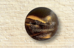 Картина фактурная авторская «Дыхание ночи» - Фото 5