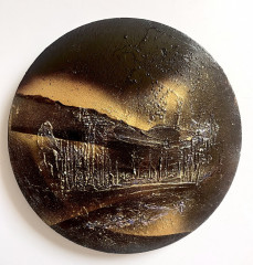 Картина фактурная авторская «Дыхание ночи» - Фото 1