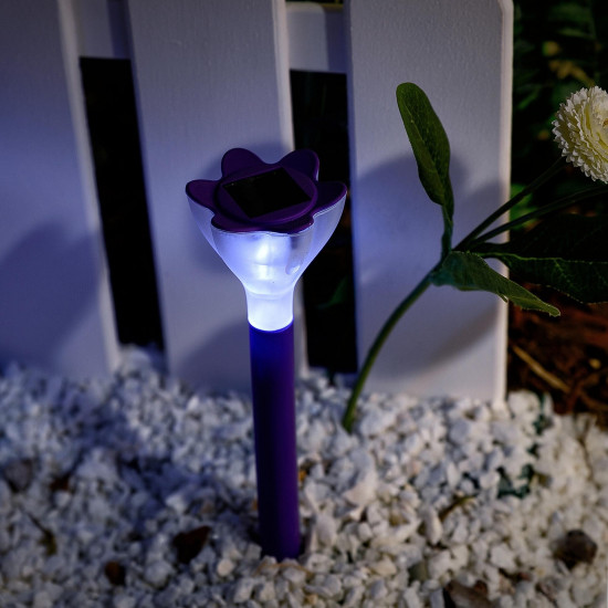 Светильник садовый на солнечной батарее «Purple crocus»
