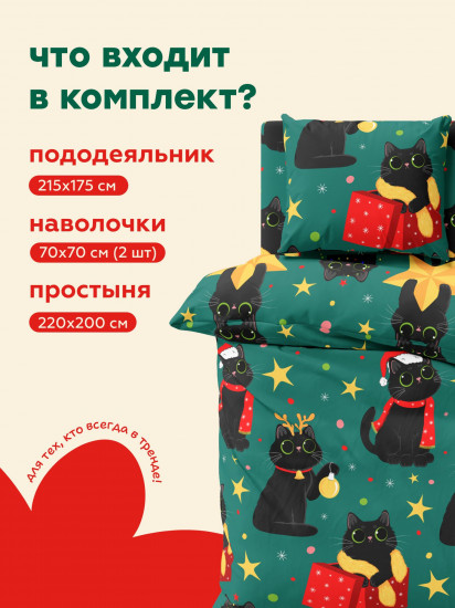 Комплект постельного белья «Holidays cats»