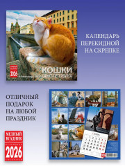 Календарь настенный на 2026 год «Кошки Санкт-Петербурга» - Фото 2