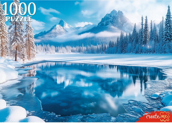 Пазл «Зимнее озеро»