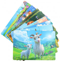 Пазл 9 в 1 «Домашние животные» - Фото 2