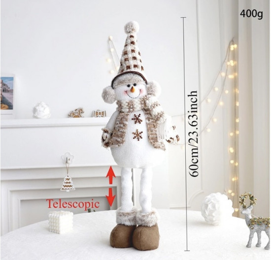 Набор новогодних игрушек на телескопических ножках «Олень и Снеговик»
