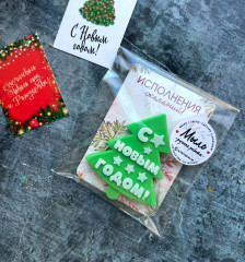 Мыло ручной работы с открыткой «Елочка» - Фото 4