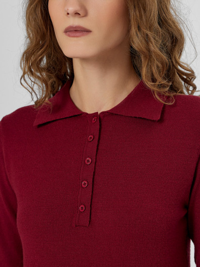 Лонгслив-поло женское